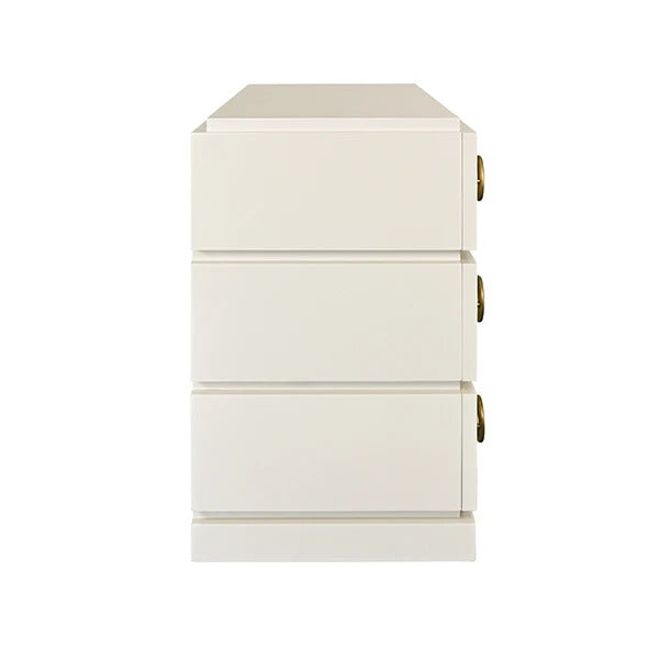 Blair 42" Matte Antique White Lacquer Chest/Cabinet