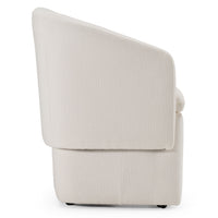Devorah Modern Ivory Fabric Dining Chair