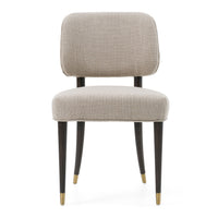 Beatriz Modern Beige & Oak Dining Chair (Set of 2)