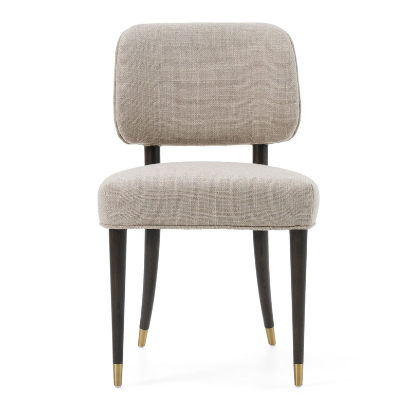Beatriz Modern Beige & Oak Dining Chair (Set of 2)