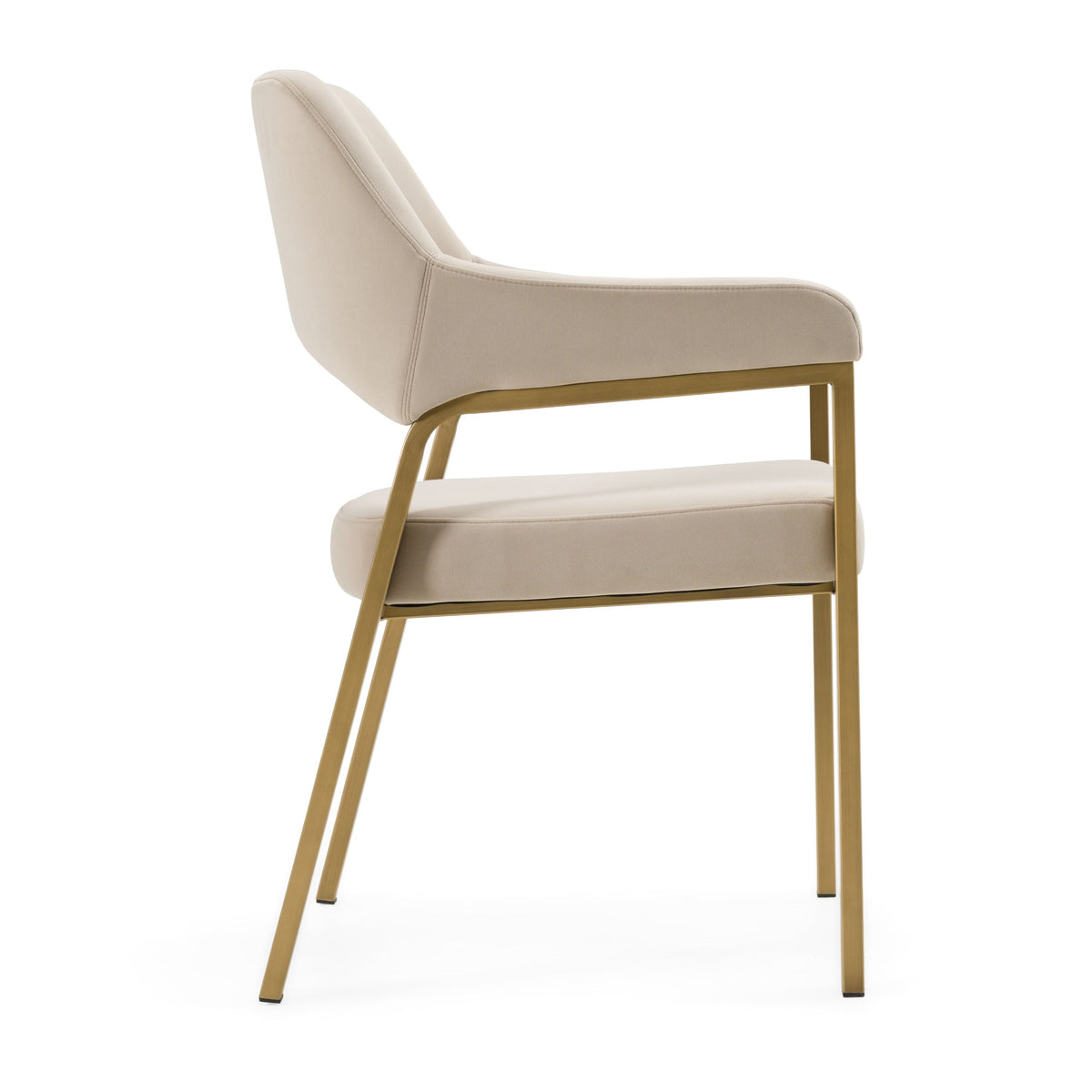 Alice Modern Beige & Gold Dining Chair