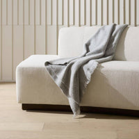 Islander 67" White Performance Bouclé Sofa (Right & Left Available)