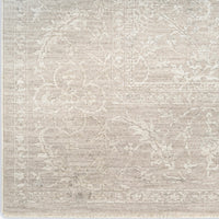 Livia Ivory Grey Foral Area Rug