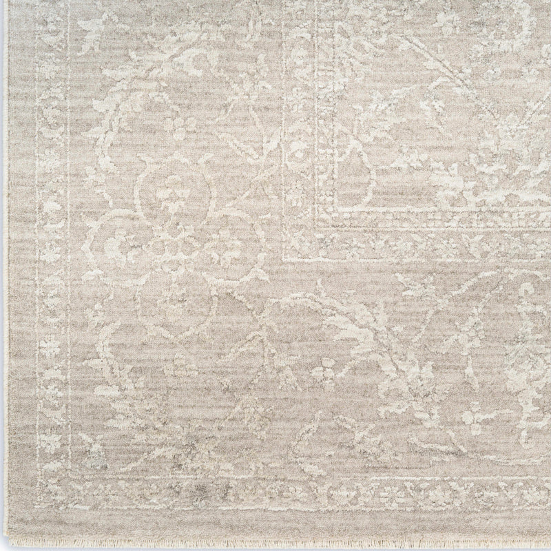 Livia Ivory Grey Foral Area Rug