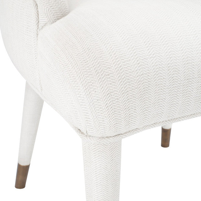 Beck Oatmeal Herringbone Linen Armchair