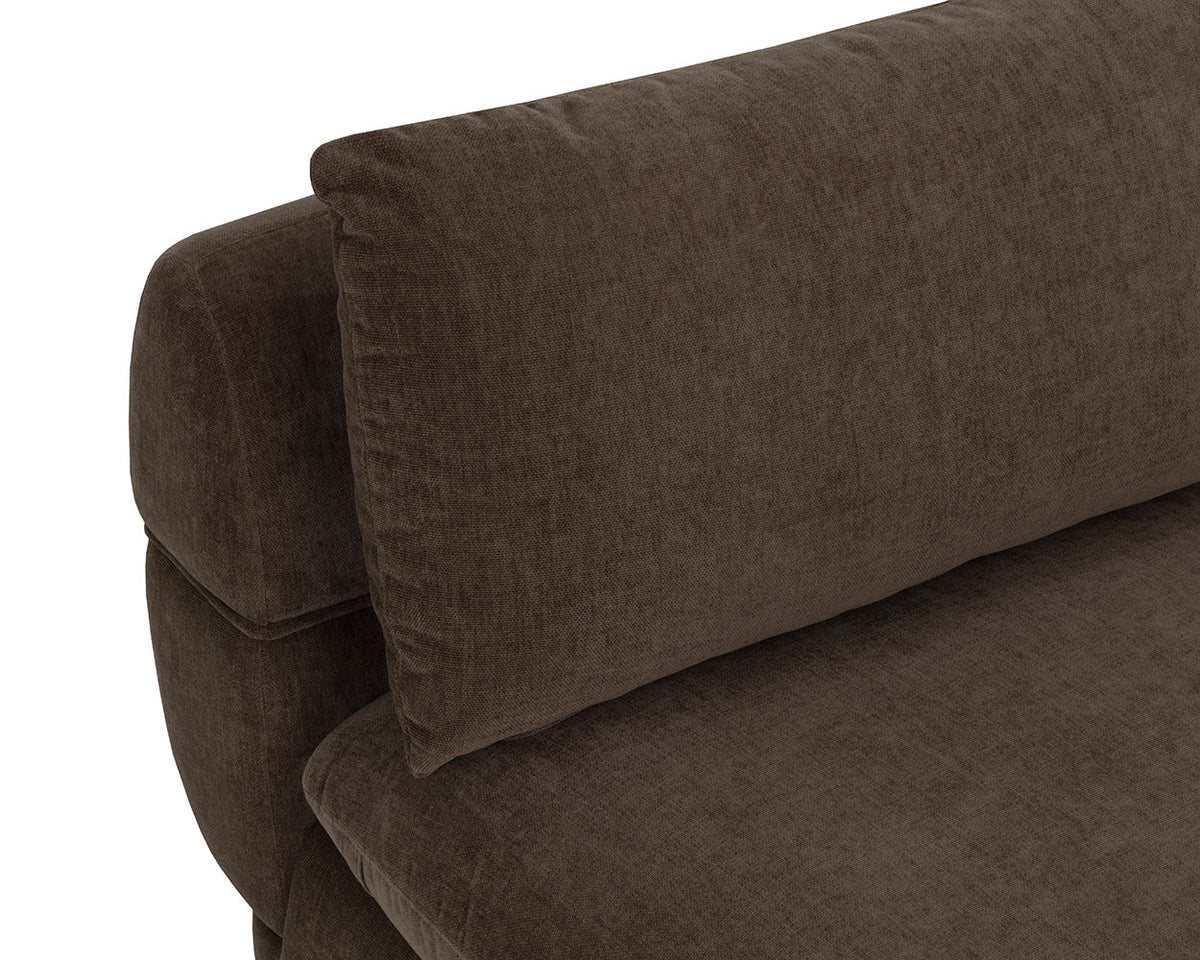 Oressa Brown Modular Right Chaise