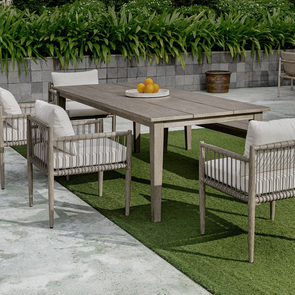 Clara 92" Grey Indoor-Outdoor Dining Table
