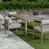 Clara 92" Grey Indoor-Outdoor Dining Table