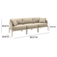 Ira Taupe Modular Outdoor Sofa