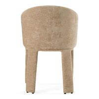 Beatrice Modern Beige Velvet Dining Chair
