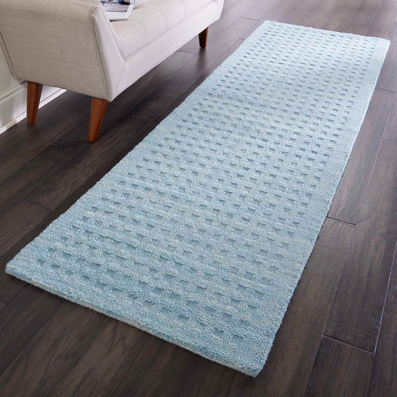 Melinda Sky Blue Wool Area Rug
