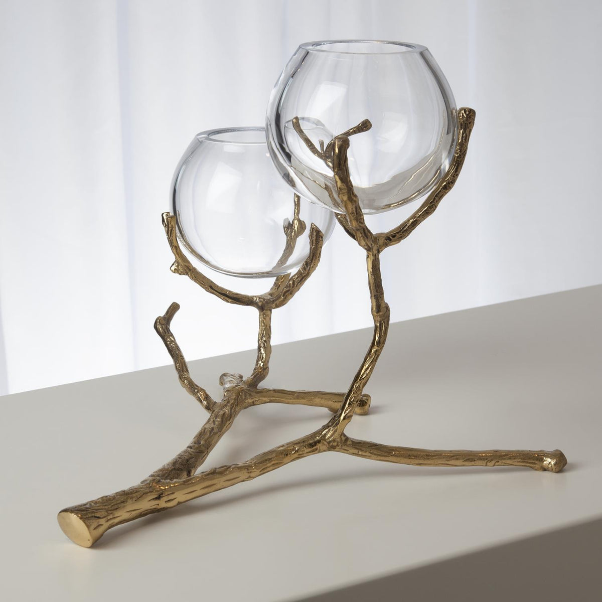 Twig 2 Vase Brass Holder