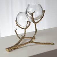Twig 2 Vase Brass Holder