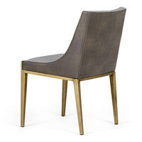 Aarya Grey & Brass Dining Chair