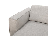 Luce Modern Light Grey Fabric Sectional Sofa W/ Right Facing Chaise