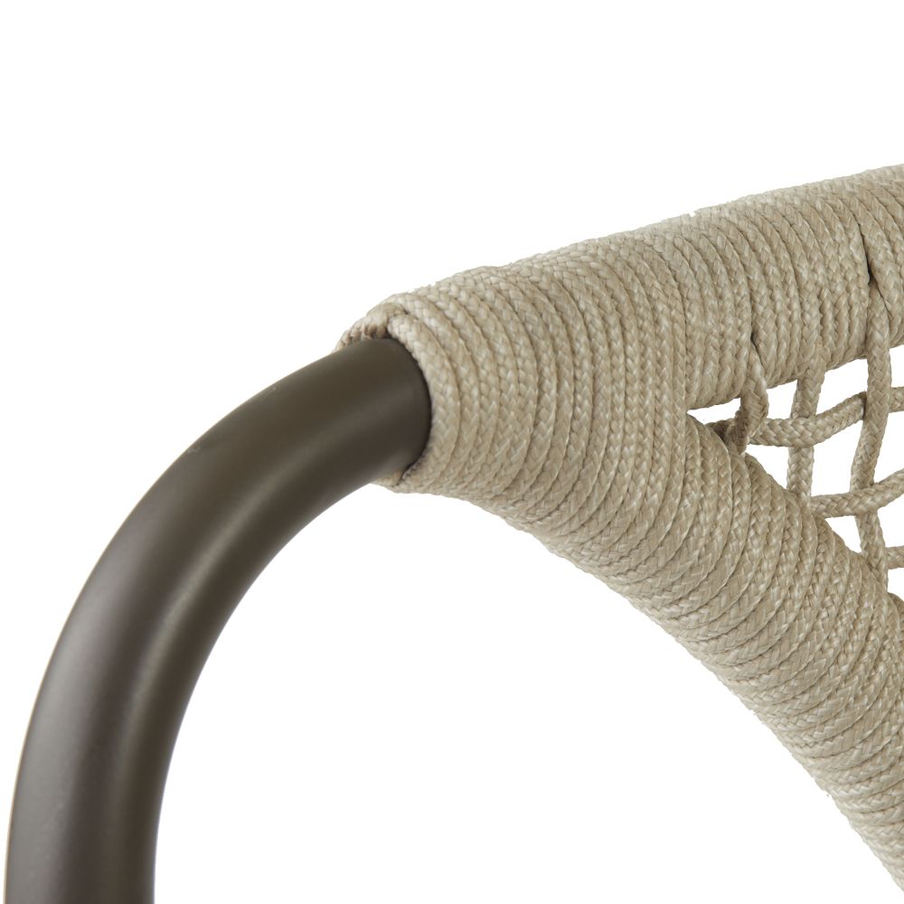Enzo Buff Plain Weave Outdoor Dining Chair