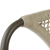 Enzo Buff Plain Weave Outdoor Dining Chair