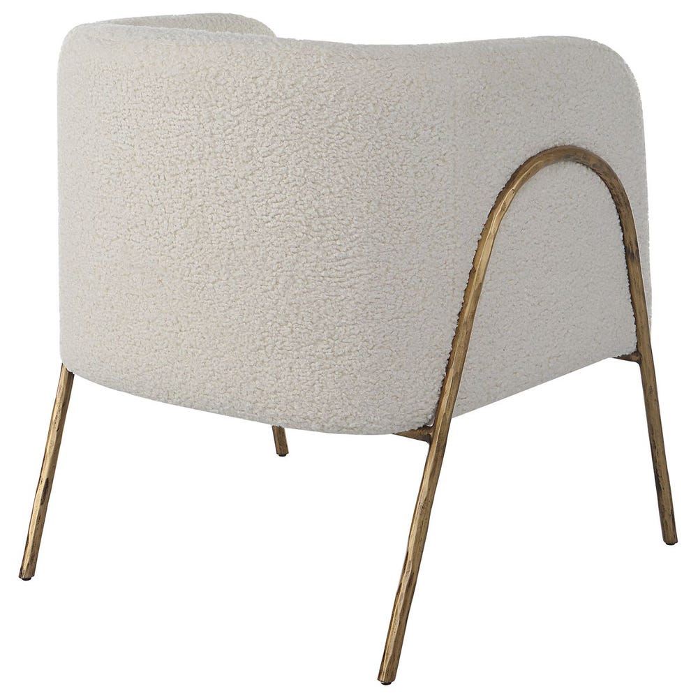 Netta Off-White Accent Chair