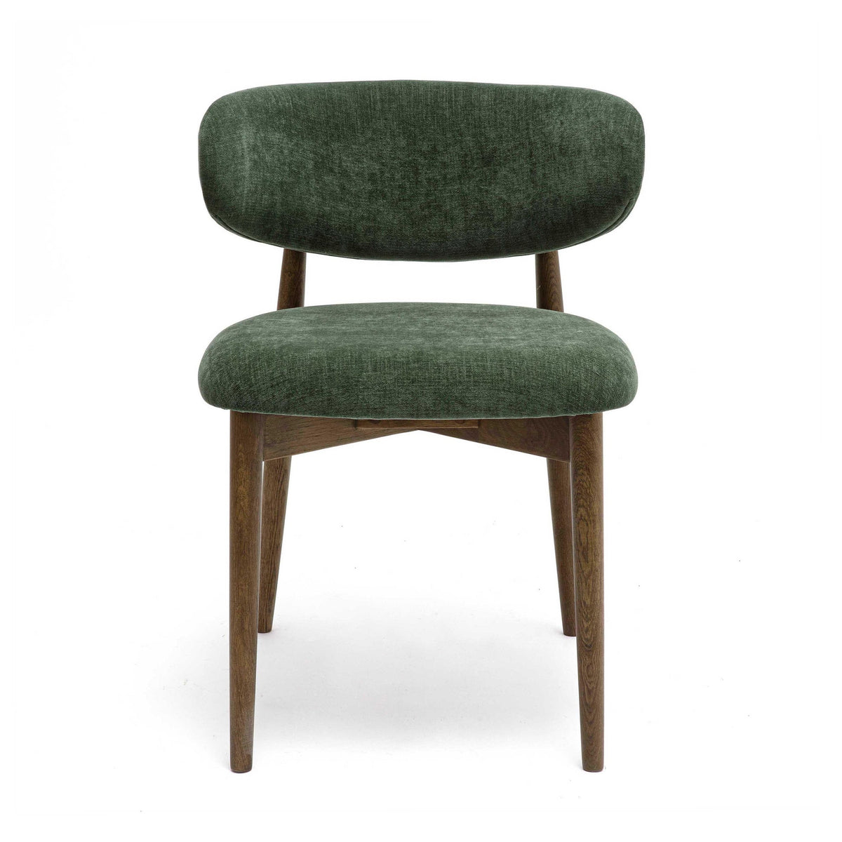 Eloise Forest Green Performance Textured Velvet Dining Chair