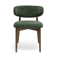 Eloise Forest Green Performance Textured Velvet Dining Chair
