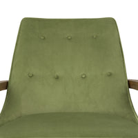 Livia Forest Green Velvet Accent Chair