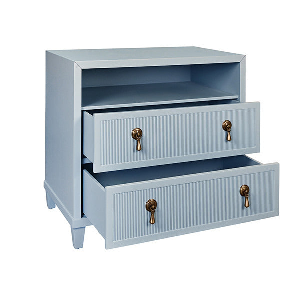 Isla 32.5" Light Blue Nightstand/End Table