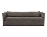 Leander 97.5" Fully Upholstered Brown Sofa