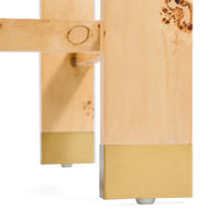 Bernadette Modern Cream & Burl Counter Stool
