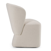 Cassandra Modern Beige Swivel Dining Chair