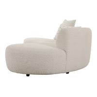 Estella Modern Off-White Curved Sectional Sofa