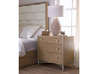 Magnus Neutral Three-Drawer Nightstand