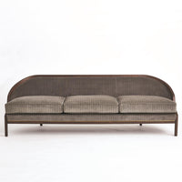 Viktoria 95.75" Tailored Sleek Pinstripe Sofa