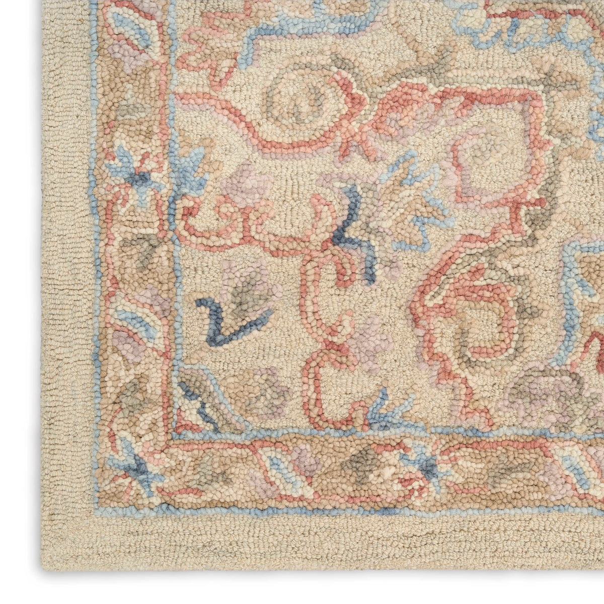 Goldie Ivory Wool Persian Style Area Rug
