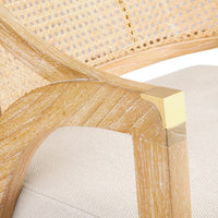 Eden Natural & Linen Accent Chair