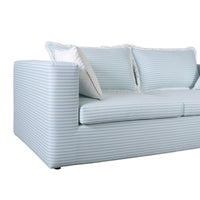 Tass Blue Striped Outdoor Sofa