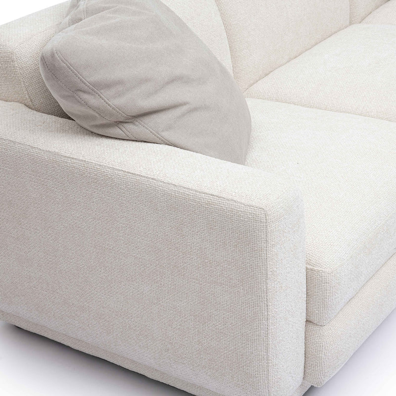 Arabella 123.6" Cream Chenille Modular Sofa
