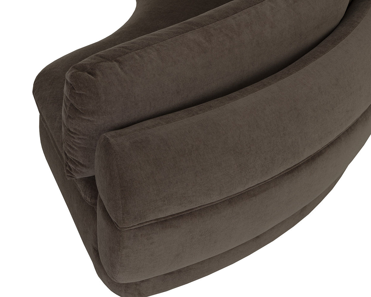 Oressa Brown Modular Corner Chair