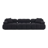 Vogue Black Vegan Shearling Modular Sofa