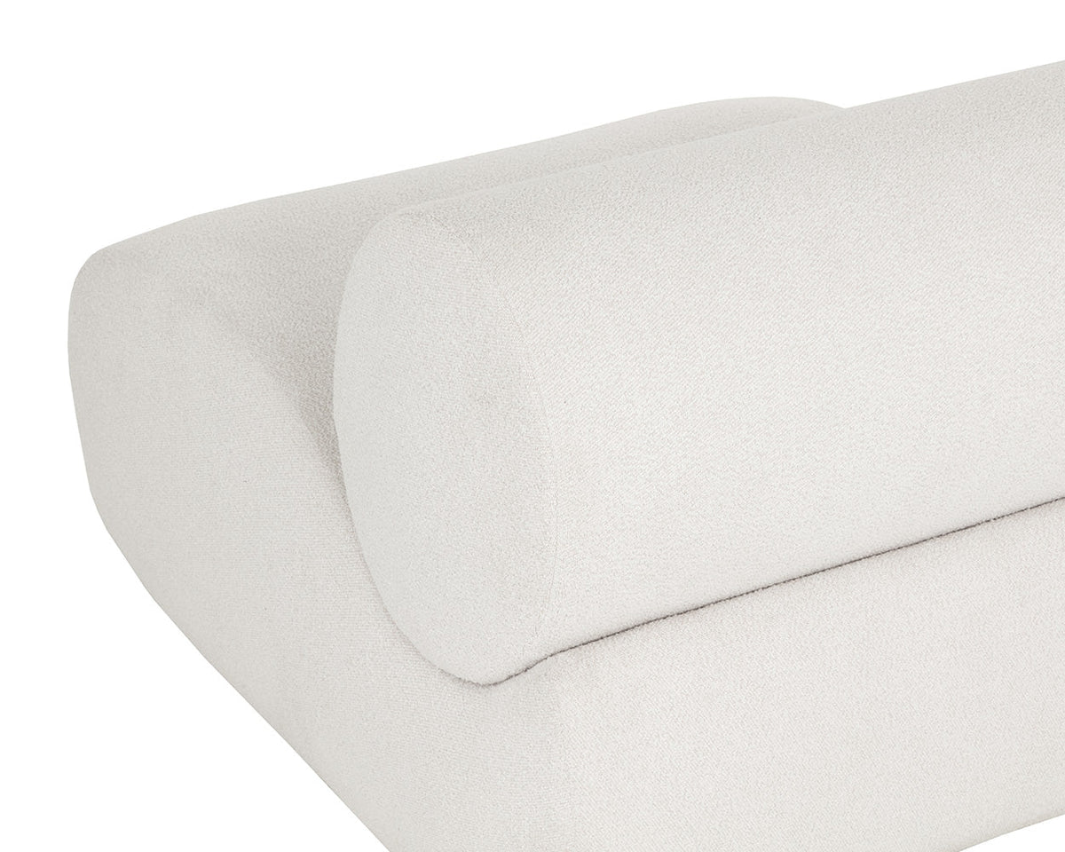 Nimbus Cream Performance Fabric Indoor/Outdoor Modular Armless Chair