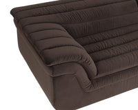 Bello 115" Mink Plush Channel Tufted Sofa