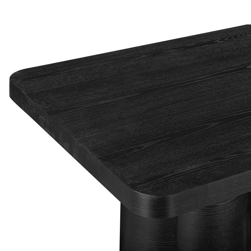 Elliana 90" Black Ash Dining Table