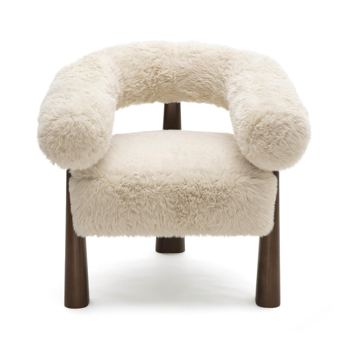 Spara Natural Contract-Grade Vegan Shearling Accent Chair