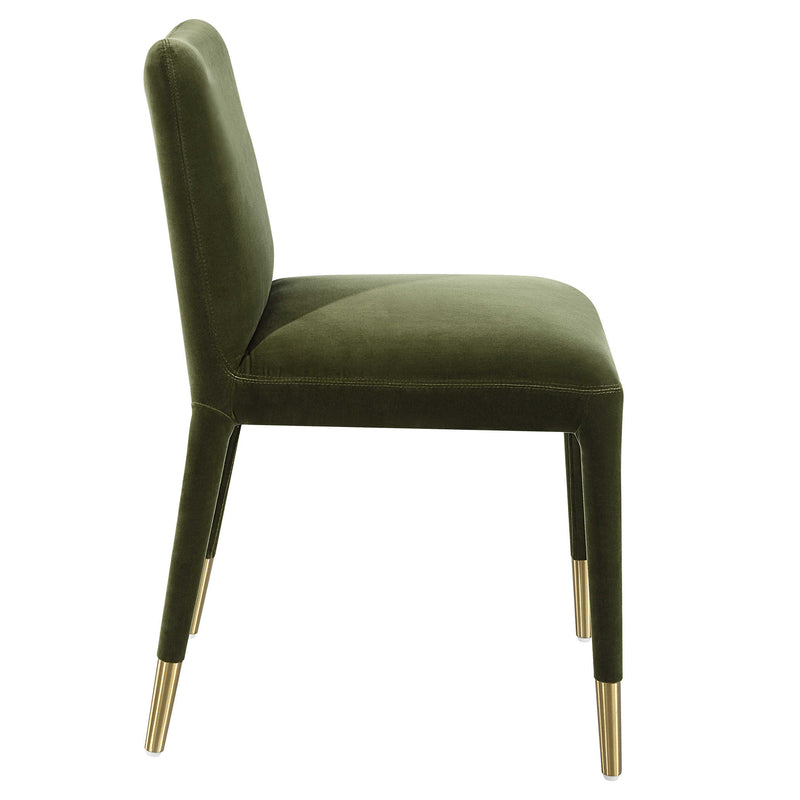 Diara Green Velvet & Gold Dining Chair (Set of 2)