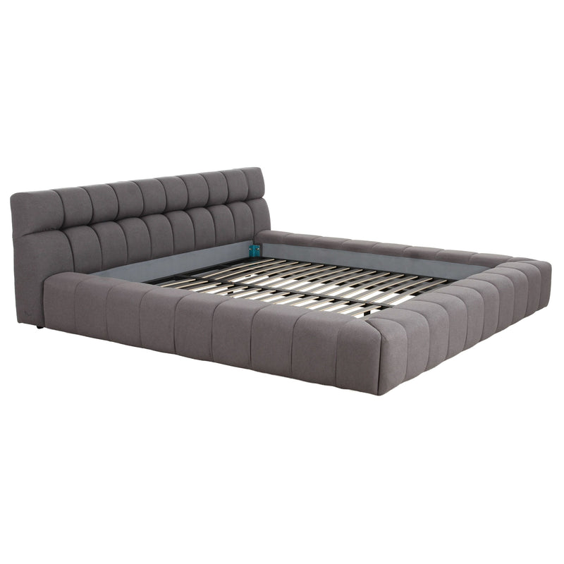 Diva Modern Tufted Grey Bed
