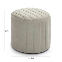 Addison Mint Green Chenille Ottoman
