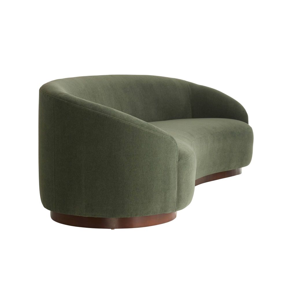 Emilee 108" Sofa Sofa Pine Performance Chenille Dark Walnut