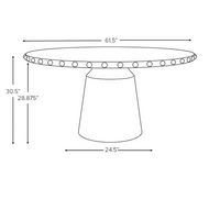 Reef 61" Matte White Lacquer Round Dining Table