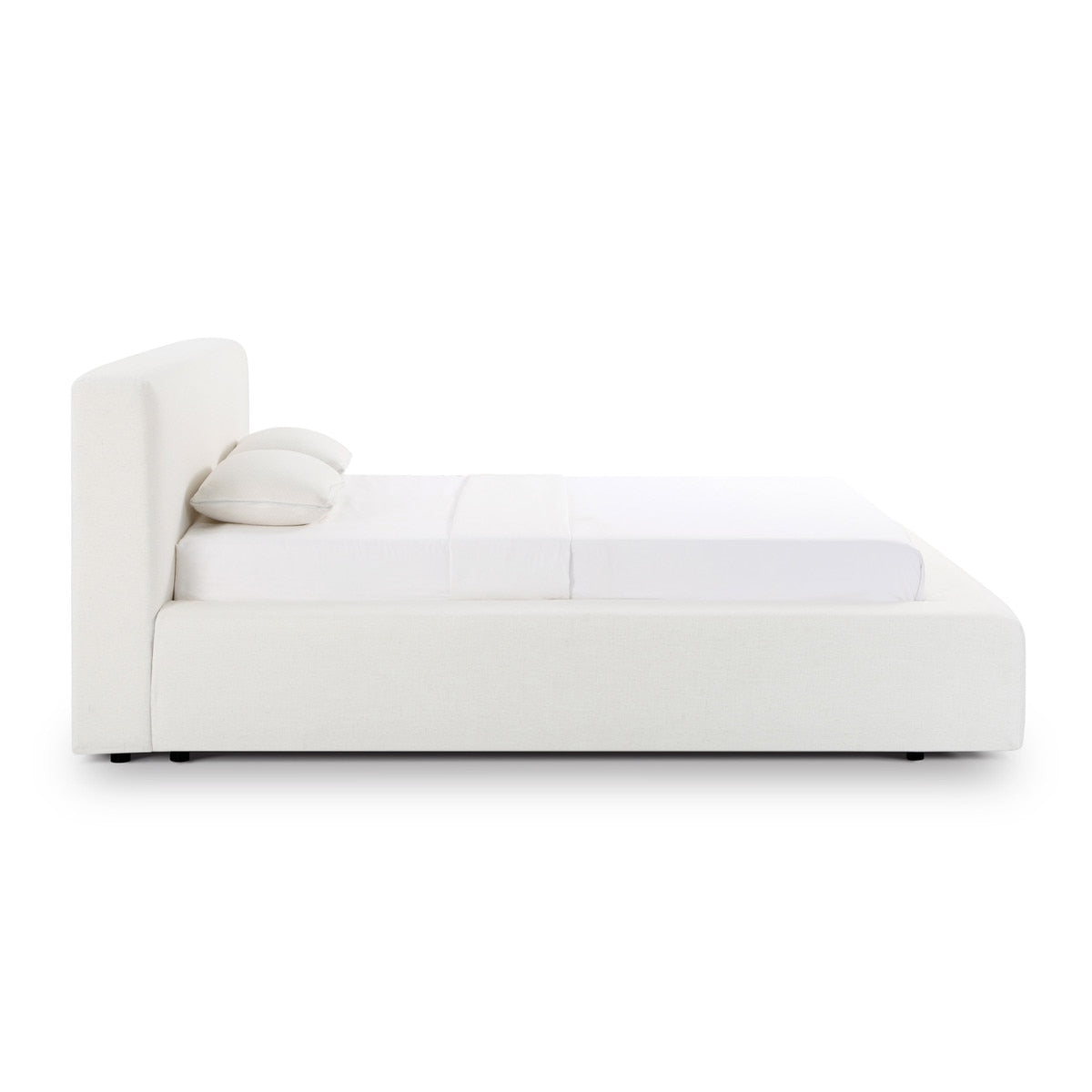 Aubrielle Cream Upcycled Linen Storage Bed