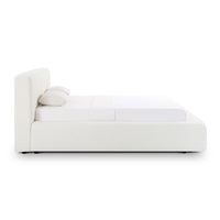 Aubrielle Cream Upcycled Linen Storage Bed