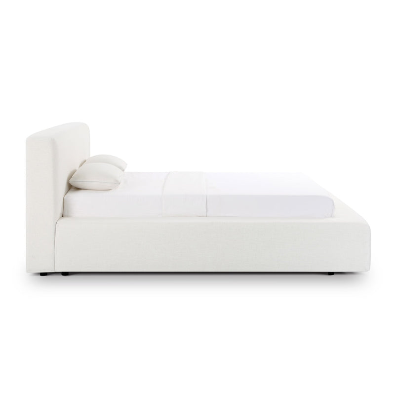 Aubrielle Cream Upcycled Linen Storage Bed